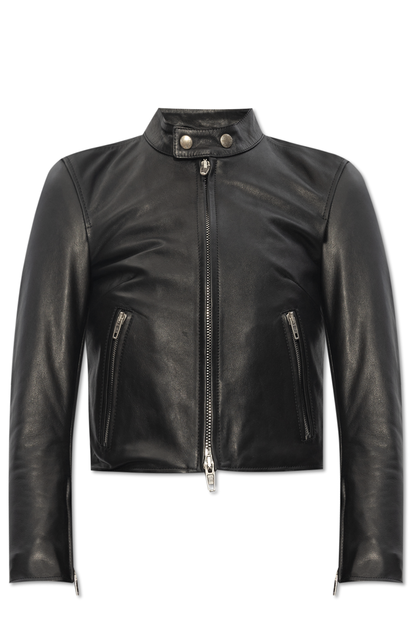 Balenciaga moto hot sale leather jacket